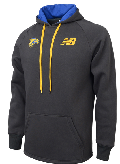 West Coast Eagles New Balance Mens Hoody Charcoal