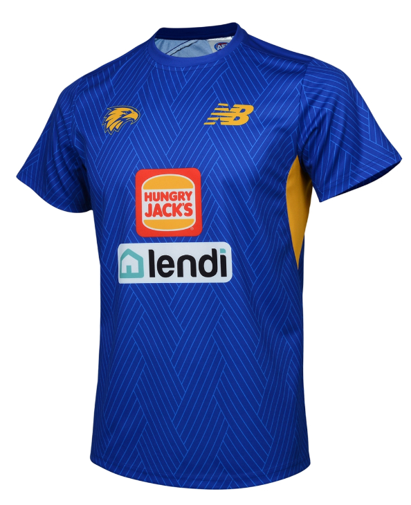 West Coast Eagles New Balance Mens Training Tee Royal (2024)