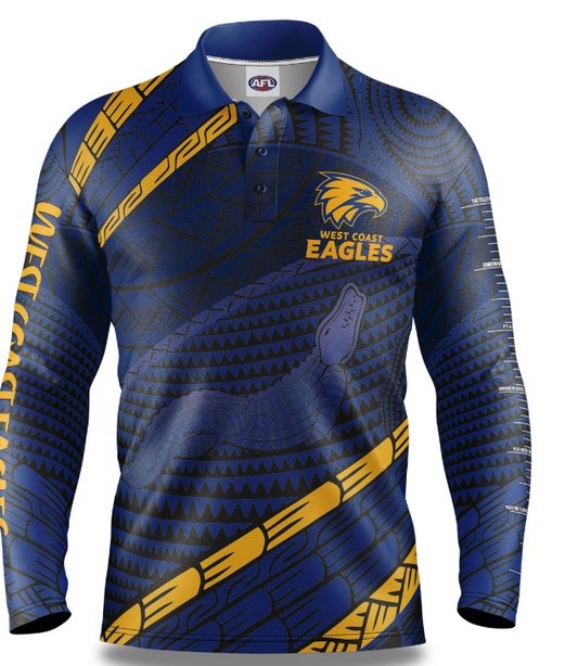 West Coast Eagles Koedal Fishing Shirt