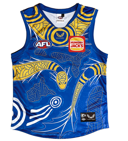 West Coast Eagles CASTORE AFL Mens Indigenous Dreamtime Guernsey