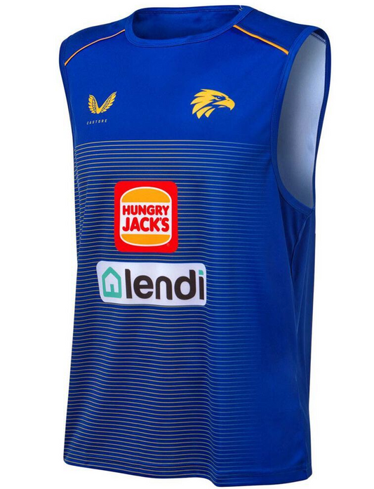 West Coast Eagles Castore Mens Training Singlet