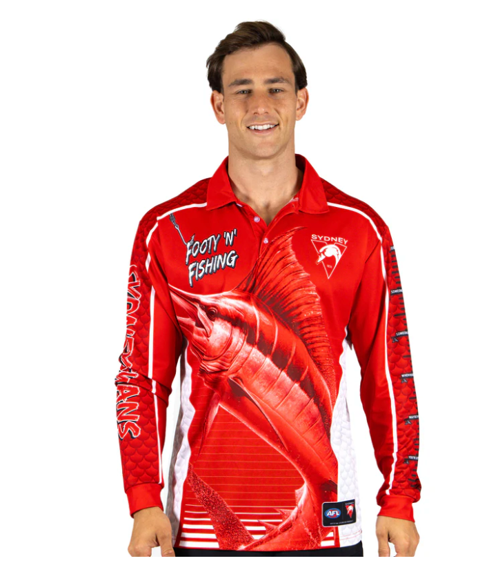 Sydney Swans 2025 Footy n Fishing Shirts