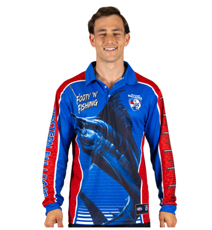 Western Bulldogs 2025 Footy n Fishing Shirt