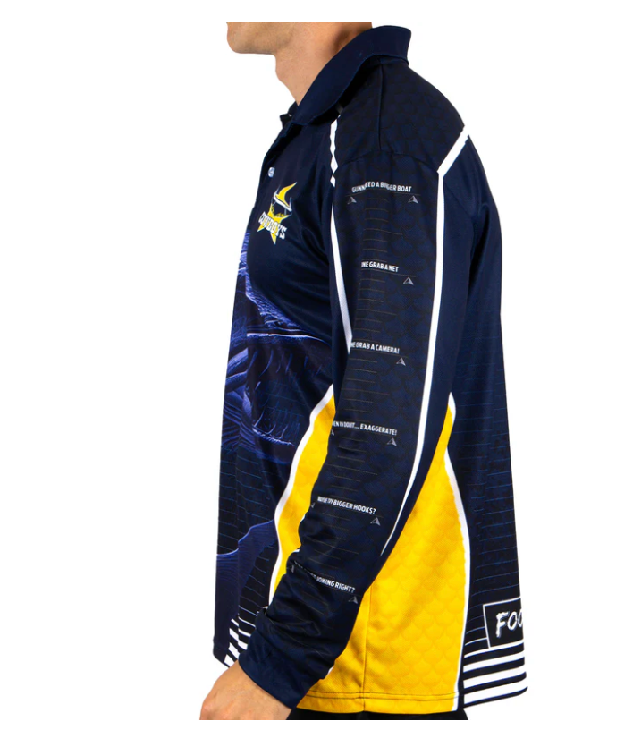 North Queensland Cowboys 2025 'Barracuda' Fishing Shirt