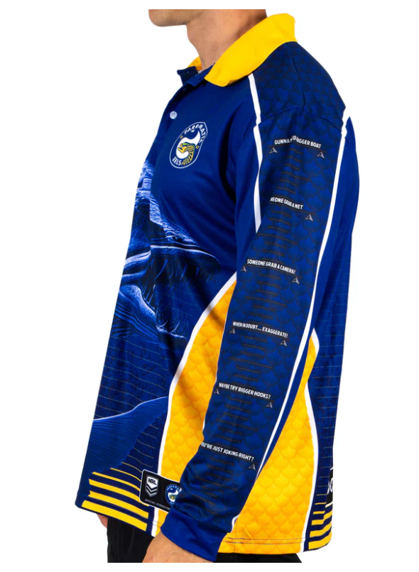 Parramatta Eels 2025 Mens 'Barracuda' Fishing Shirt