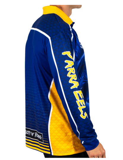 Parramatta Eels 2025 Mens 'Barracuda' Fishing Shirt