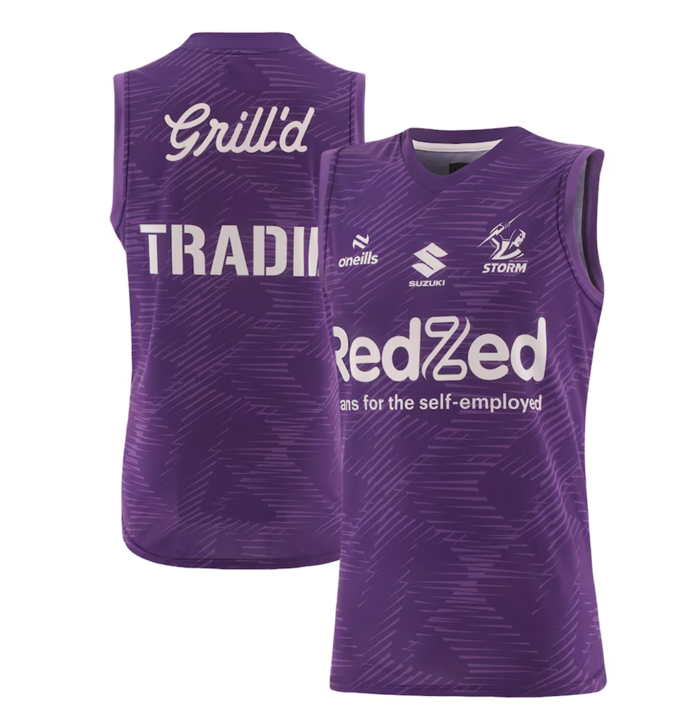 Melbourne Storm O'Neills 2025 Purple Training Singlet - Mens