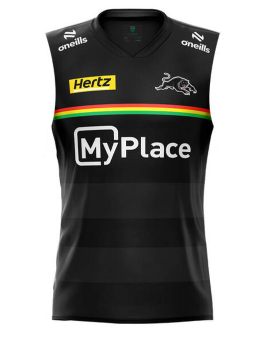 Penrith Panthers Black Training Singlet 2025