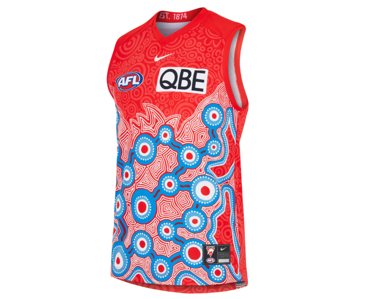 Sydney Swans NIKE AFL Mens Dreamtime Indigenous Guernsey