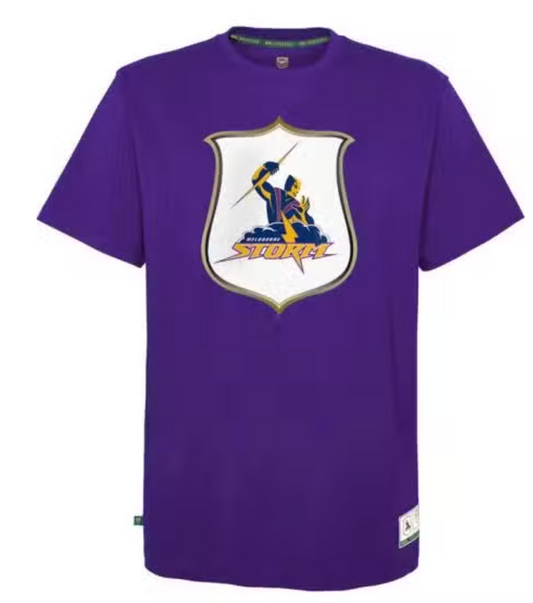 Melbourne Storm Heritage Crest Standard Tee.