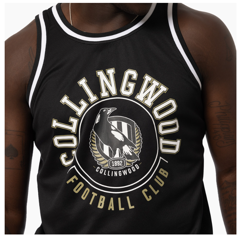 Collingwood Magpies Youths Basketball Singlet