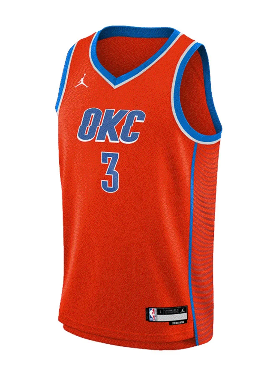 Josh Giddey Oklahoma City Thunder Statement Edition Youth Jersey