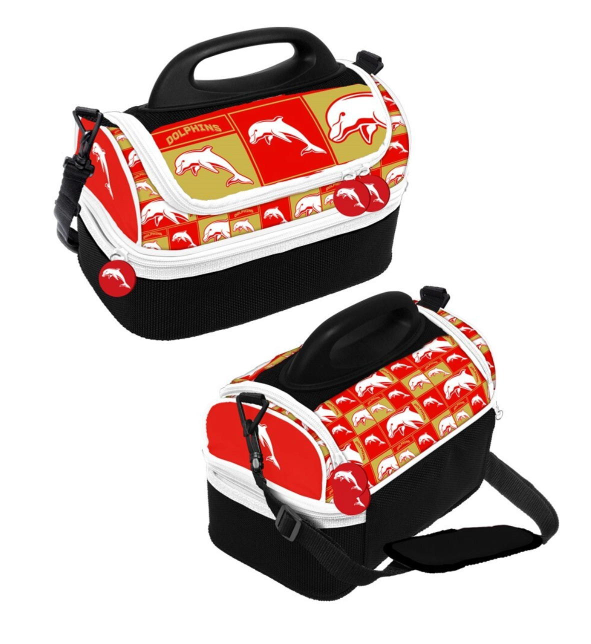 Redcliffe Dolphins Insulated Lunch Print Dome Cooler Bag