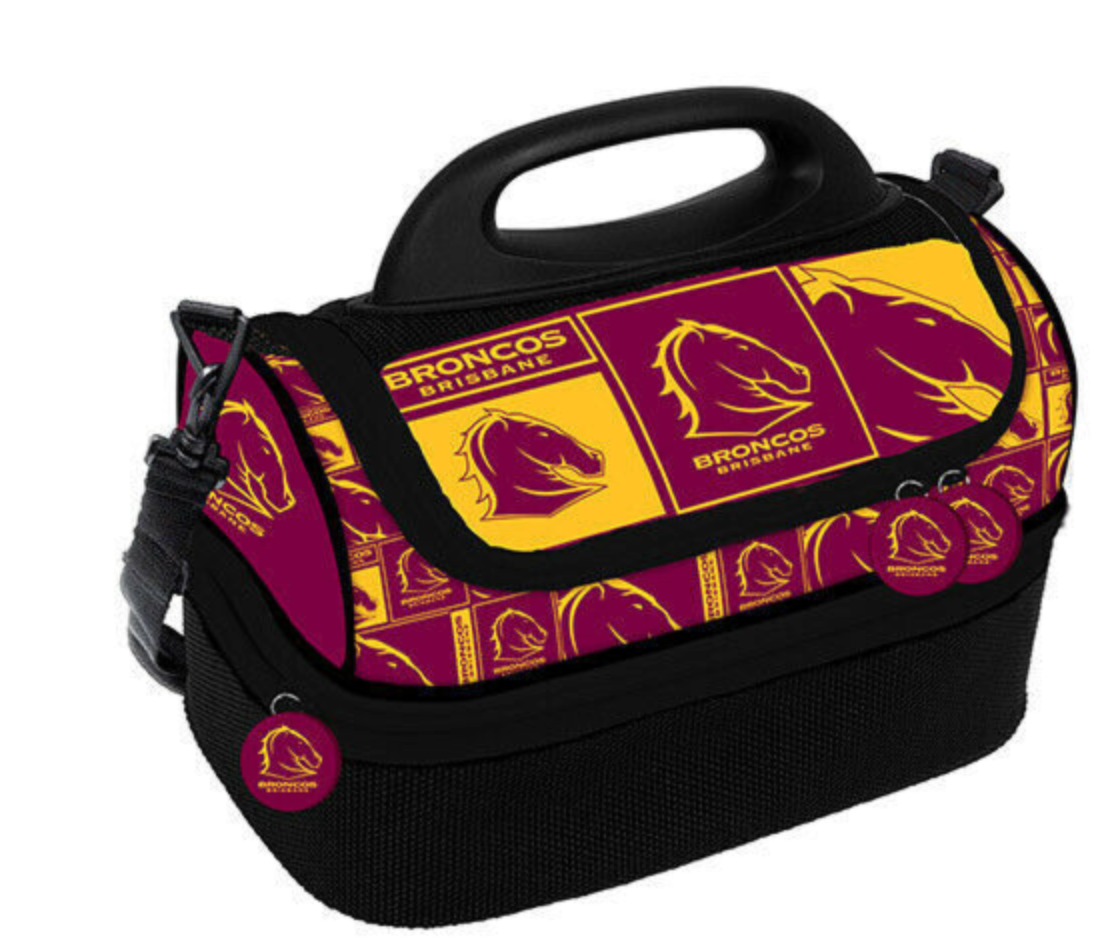 Brisbane Broncos  Insulated Lunch Print Dome Cooler Bag