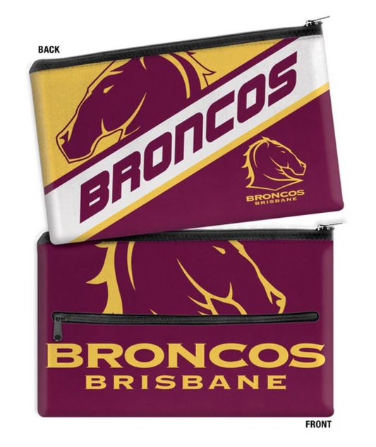 Brisbane Broncos NRL Large Pencil Case