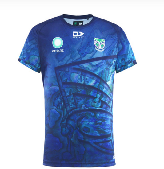 Warriors 2025 Dynasty Youth Warm Up Tee Paua