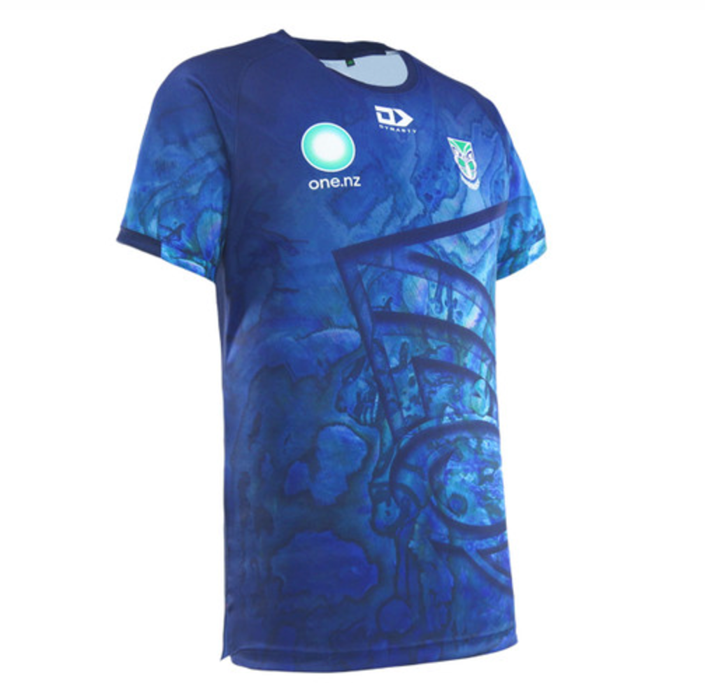 Warriors 2025 Dynasty Youth Warm Up Tee Paua