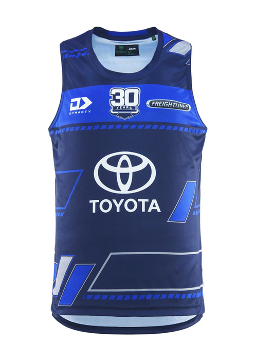 2025 North Queensland Cowboys Mens Navy Training Singlet