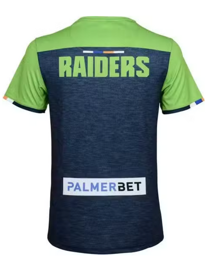 Canberra Raiders Mens Navy Green Training Shirt