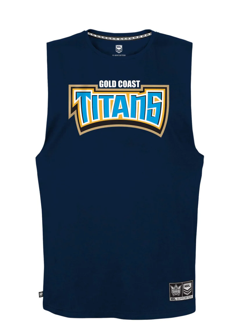 Gold Coast Titans Wordmark Muscle Tee