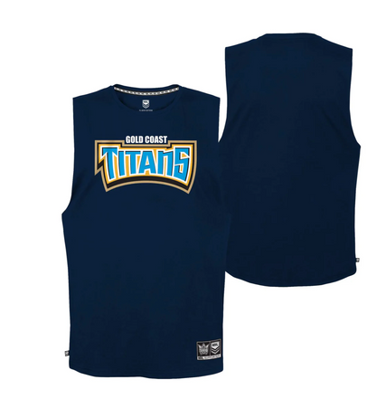 Gold Coast Titans Wordmark Muscle Tee