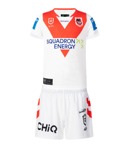 St George Illawarra Dragons 2025 Baby / Toddler Home Jersey Kit