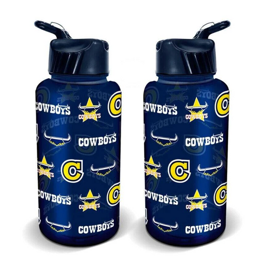 North Queensland Cowboys 1L Flip Lid Water Bottle