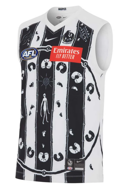 Collingwood Magpies Mens Nike Indigenous Guernsey