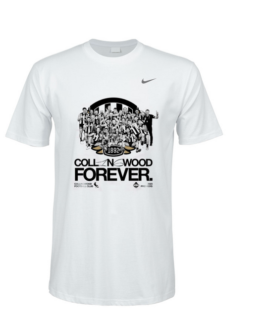 Collingwood Magpies Mens Forever White Nike Training Tee