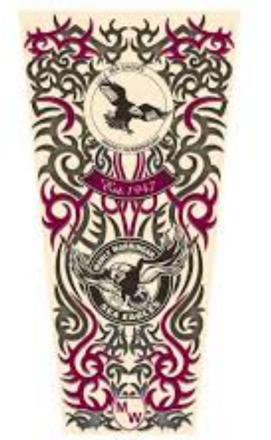 Many Sea Eagles Tattoo Sleeve