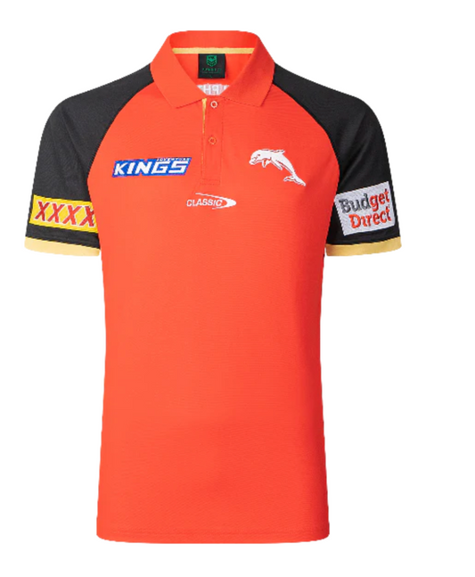 Redcliffe Dolphins Mens 2025 Media Polo