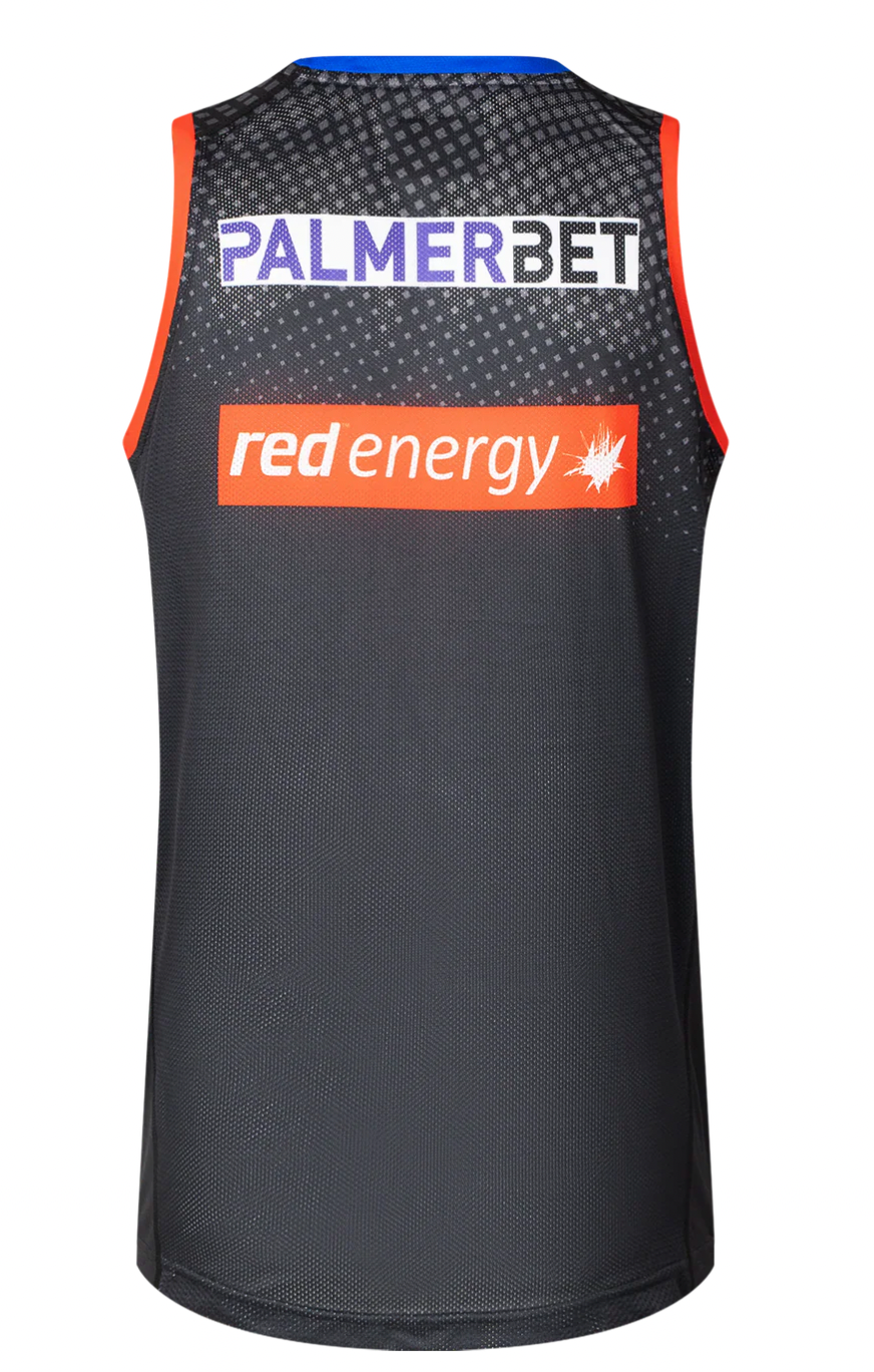 Newcastle Knights Mens Pro Training Singlet (Black)