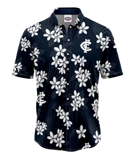 Carlton Blues Mens Reef Hawaiian Shirt