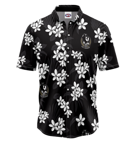 Collingwood Magpies Mens Reef Hawaiian Shirt
