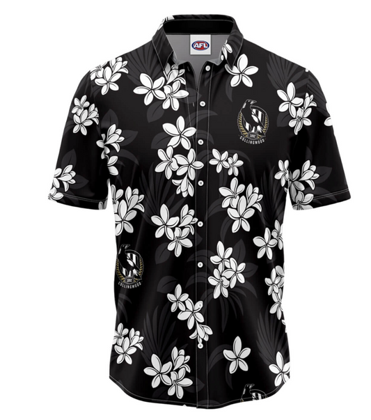 Collingwood Magpies Mens Reef Hawaiian Shirt