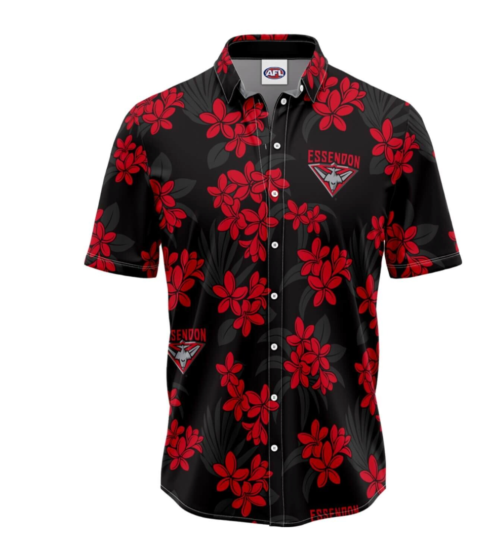 Essendon Bombers Mens Reef Hawaiian Shirt