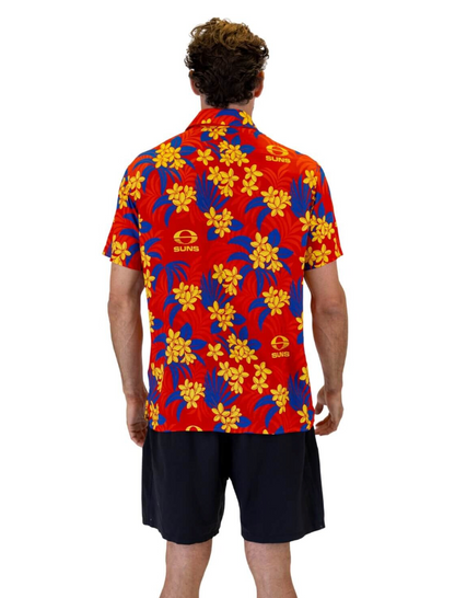 Gold Coast Suns Mens Reef Hawaiian Shirt