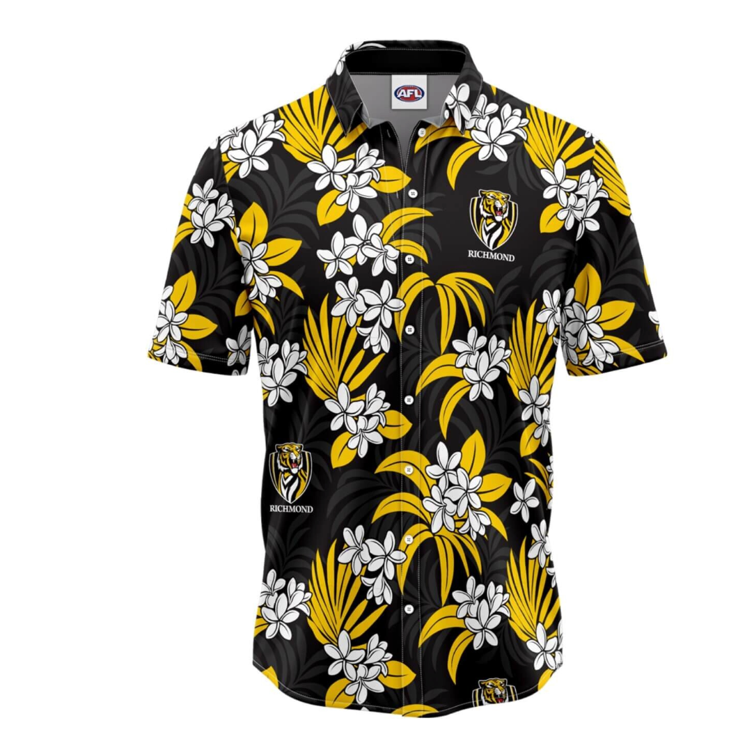 Richmond Tigers Mens Reef Hawaiian Shirt