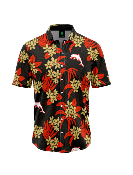 Dolphins Mens Reef Hawaiian Shirt