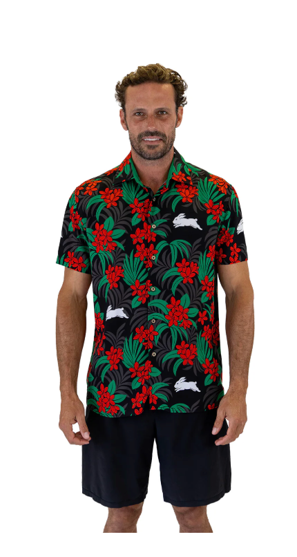 Rabbitohs Mens Reef Hawaiian Shirts