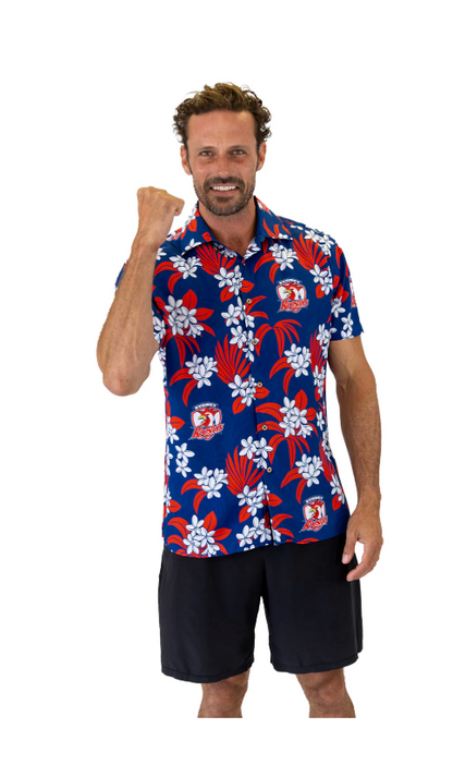 Roosters Mens Reef Hawaiian Shirt