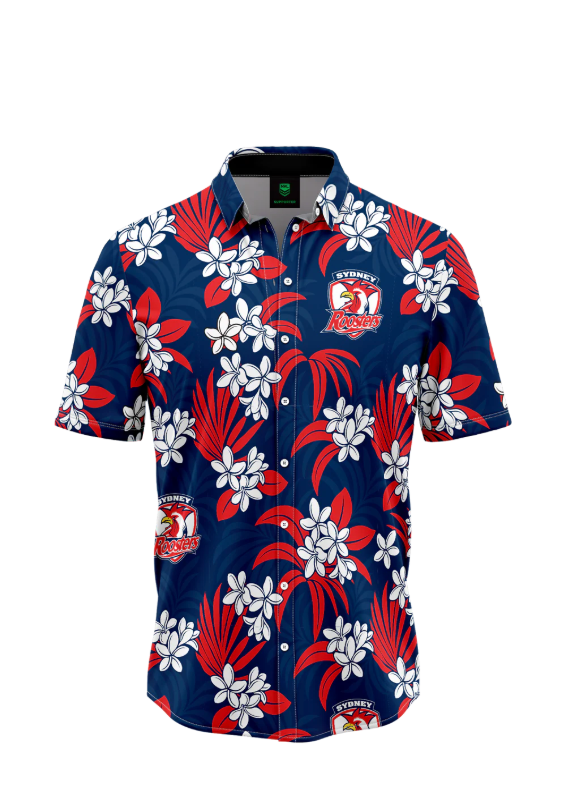 Roosters Mens Reef Hawaiian Shirt