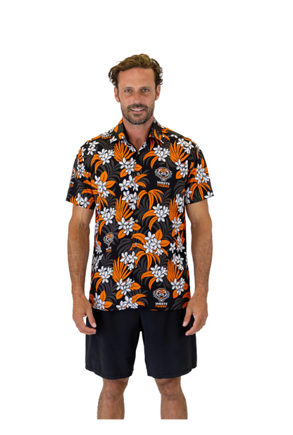Wests Mens Tigers Reef Hawaiian Shirt
