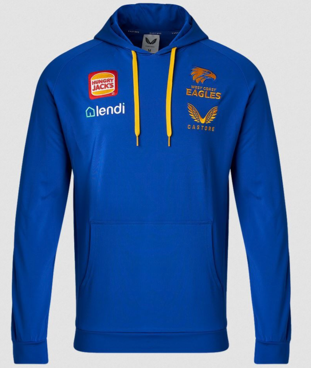 West Coast Eagles Youth Castore Travel Hoody