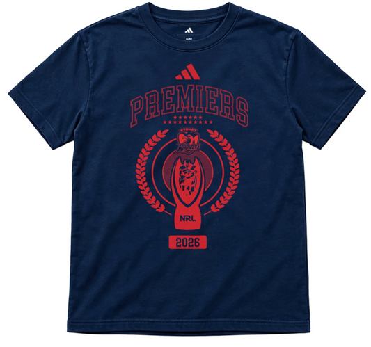 Sydney Roosters Mens 2026 Adidas Premiership Tee