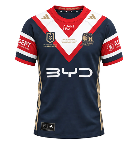Sydney Roosters 2026 Adidas Mens Premiers Jersey