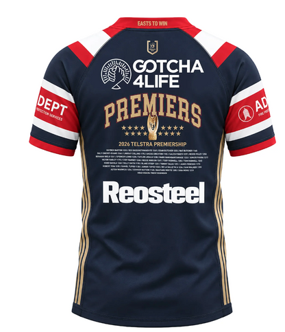 Sydney Roosters Youth 2026 Adidas Premiership Jersey