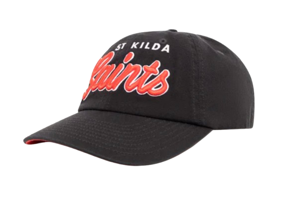 St Kilda Saints Mens Script Dad Cap