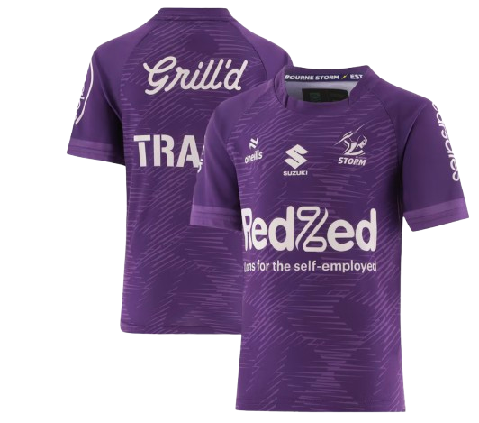 Melbourne Storm O'Neills 2025 Purple Youth Training Tee