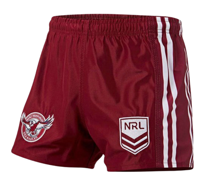 Manly Warringah Sea Eagles Mens Home Supporter Shorts